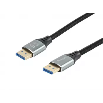 Equip Premium Καλώδιο DisplayPort 2.1, 1,0 m, 16K/60Hz, 54 Gbit/s