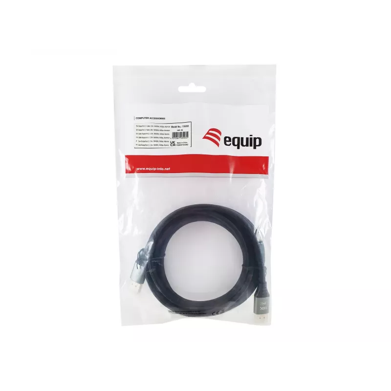 Equip Premium Καλώδιο DisplayPort 2.1, 3,0 m, 16K/60 Hz, 54 Gbit/s