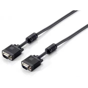 Equip καλώδιο HD15 VGA, 8 m, 8 m, VGA (D-Sub), VGA (D-Sub), βύσμα αρσενικό, βύσμα αρσενικό, μαύρο
