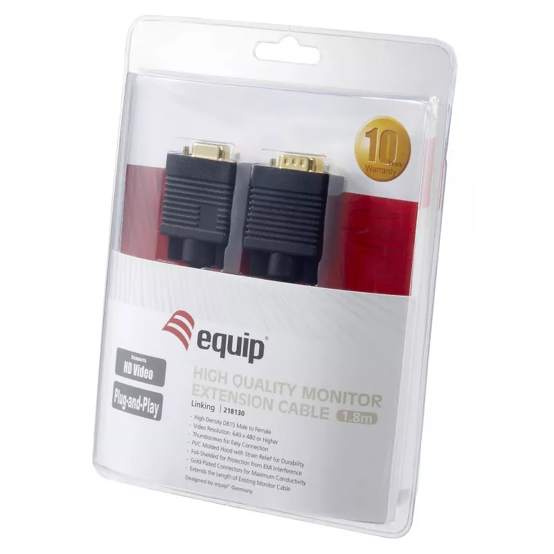 Equip HD15 καλώδιο επέκτασης VGA, 1,8 m