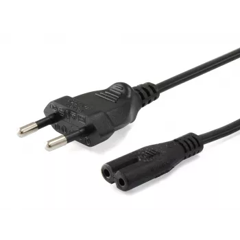 Equip 112161 μαύρο 3 m βύσμα ρεύματος Type C υποδοχή θηλυκή C7