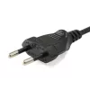 Equip 112161 μαύρο 3 m βύσμα ρεύματος Type C υποδοχή θηλυκή C7
