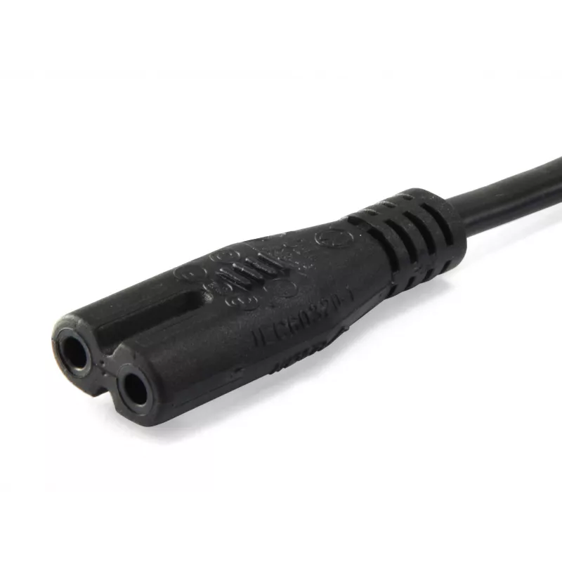 Equip 112161 μαύρο 3 m βύσμα ρεύματος Type C υποδοχή θηλυκή C7