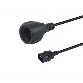 Equip 112106 καλώδιο τροφοδοσίας μαύρο 0,25 m IEC C14 CEE7/3