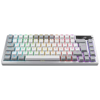 ASUS ROG Azoth λευκό πληκτρολόγιο Gaming USB + RF Wireless + Bluetooth QWERTZ γερμανικό