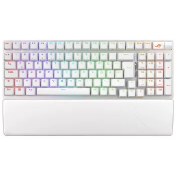 ASUS ROG Strix Scope II 96 Wireless πληκτρολόγιο Gaming USB + RF Wireless + Bluetooth QWERTZ γερμανικό λευκό