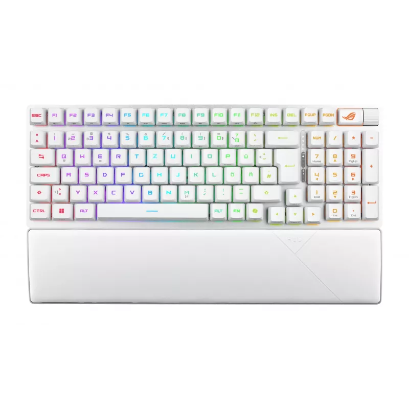 ASUS ROG Strix Scope II 96 RX Wireless πληκτρολόγιο Gaming USB + RF Wireless + Bluetooth λευκό