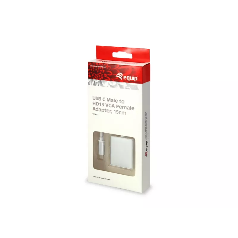 Αντάπτορας USB Type-C σε HD15 VGA Equip 133451