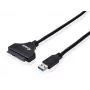 Αντάπτορας Equip USB 3.0 σε SATA, μαύρο, 5 Gbit/s, CE, 50 mm, 9,5 mm, 550 mm