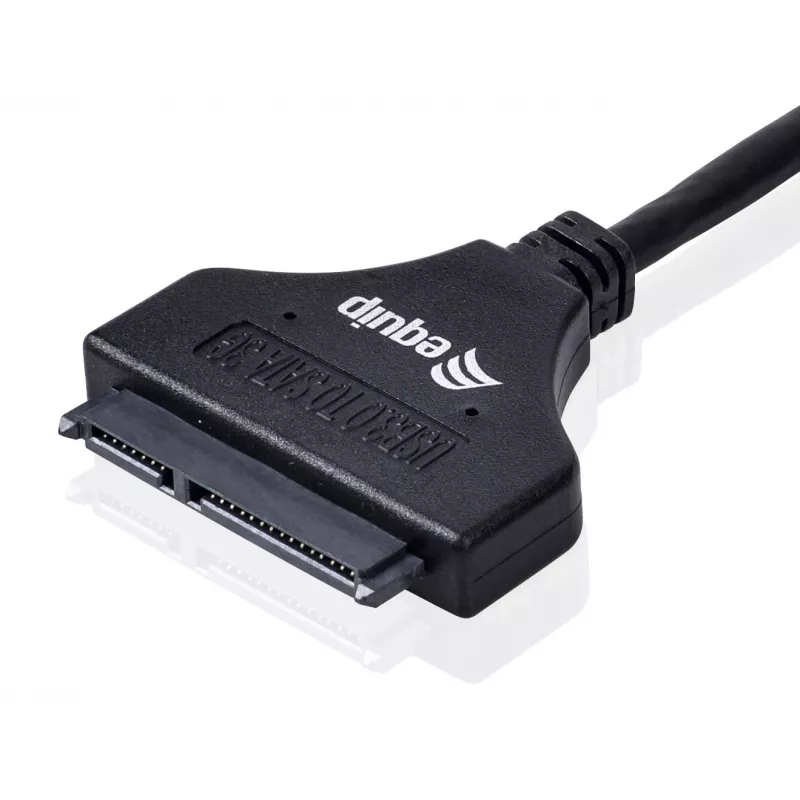 Αντάπτορας Equip USB 3.0 σε SATA, μαύρο, 5 Gbit/s, CE, 50 mm, 9,5 mm, 550 mm