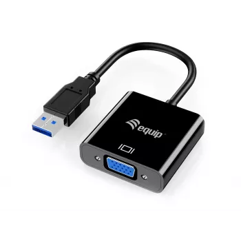 Προσαρμογέας Equip USB 3.0 σε VGA, 3.2 Gen 1 (3.1 Gen 1), USB Type-A, έξοδος VGA (D-Sub), 1920 x 1080 pixel