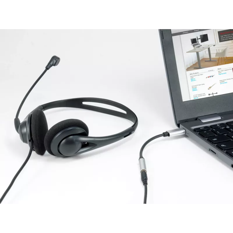 Προσαρμογέας DAC ήχου Equip USB-C σε 3,5 mm