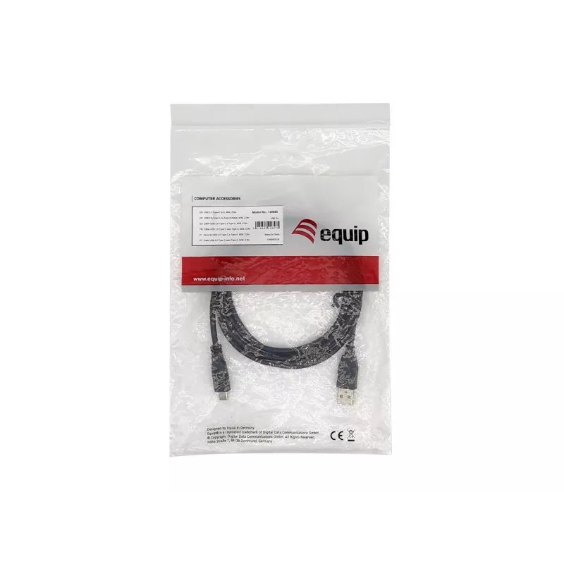 Καλώδιο USB 2.0 Type-C σε A Equip 128886 3,0 m