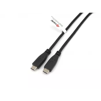 Καλώδιο Equip USB 2.0 Type-C σε C, M/M, 2,0 m, 2 m, USB C, USB C, USB 2.0, 0,48 Gbit/s, μαύρο