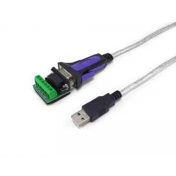 Καλώδιο προσαρμογέα Equip USB-A σε σειριακό RS-422/485 DB9, γκρι, 1,5 m, USB Type-A, DB-9, βύσμα αρσενικό, βύσμα αρσενικό
