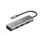 Προσαρμογέας Equip USB-C σε HDMI/DisplayPort/VGA/USB, USB Type-C, έξοδος HDMI, έξοδος DisplayPort, έξοδος VGA (D-Sub), 3840 x 2160 pixel