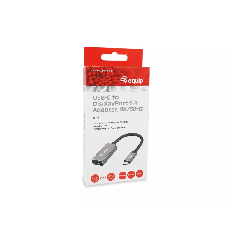 Προσαρμογέας Equip USB-C σε DisplayPort 1.4 8K 30Hz 0.15m