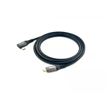 Καλώδιο Equip USB 2.0 C σε C με γωνία 90°, M/M, 1,0 m, 100 W με chipset Emark