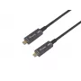 Ενεργό οπτικό καλώδιο Equip USB-C σε C, 10m, 4K/60Hz, βίντεο+δεδομένα+PD