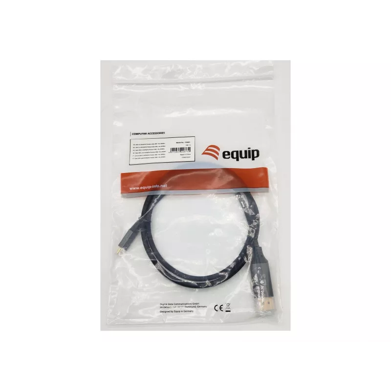 Premium καλώδιο Equip USB-C σε DisplayPort, M/M, 1,0 m, 8K/60 Hz