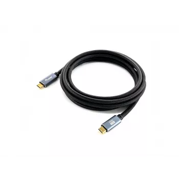 Καλώδιο Equip USB 3.2 Gen 2 C σε C, M/M, 2,0m, 5A, PD 100W, 4K/60Hz, 10Gbps