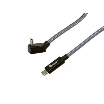 Καλώδιο Equip USB 3.2 Gen 2x2 C σε C με βύσμα U, 3,0 m, μαύρο, M/M, PD240W, 4K/60Hz, 20Gbps