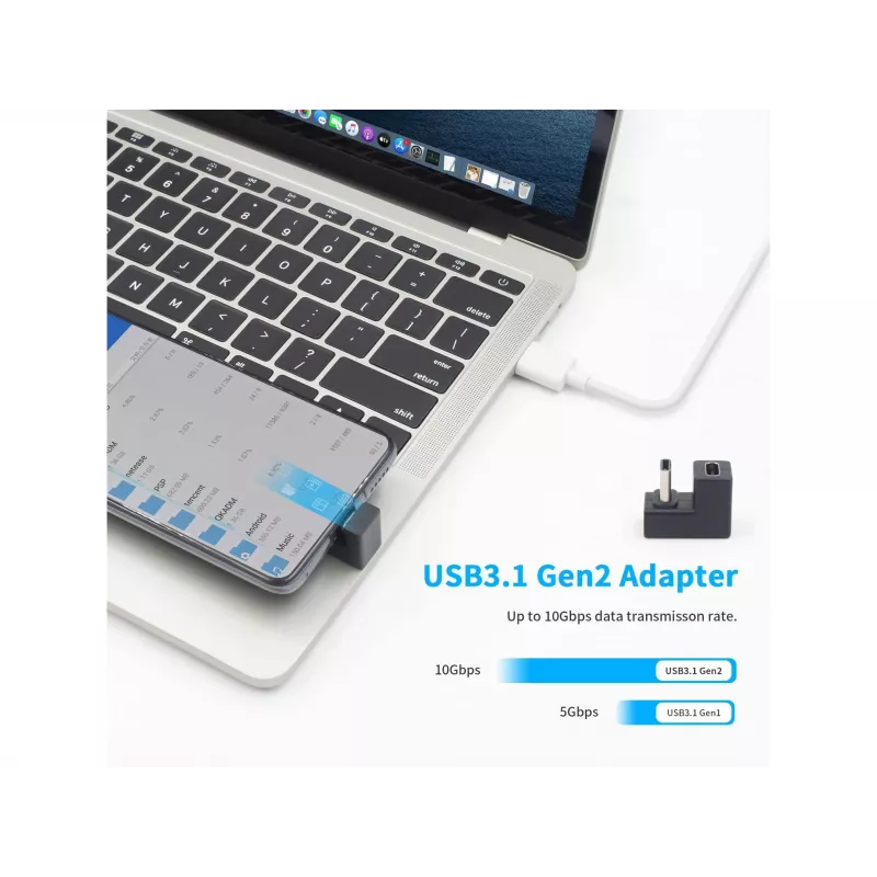Προσαρμογέας USB-C με βύσμα U Equip 133476 10Gbps PD 100W συσκευασία 2 τεμ.