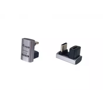 Προσαρμογέας USB 4 C-C με βύσμα U Equip 133477 40 Gbit/s PD 240 W συσκευασία 2 τεμ.