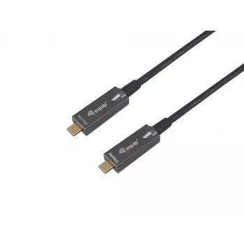 Ενεργό οπτικό καλώδιο Equip USB-C σε C, M/M, 15 m, PD 60 W, 4K/60 Hz, 10 Gbit/s, βίντεο+δεδομένα+PD