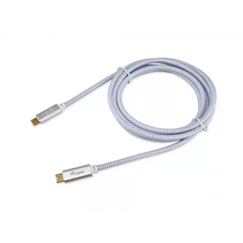 Καλώδιο USB-C σε USB-C EQUIP 3,0 m — USB 3.2 Gen 2, 10 Gbps, PD 100 W, 4K/60 Hz, λευκό