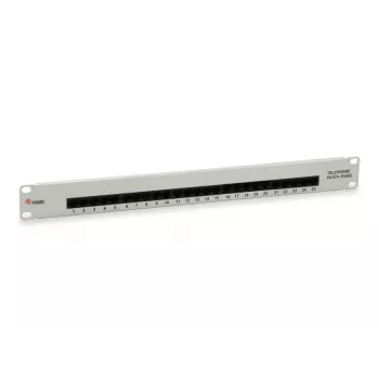 Patch panel Equip 25 θυρών Cat.3 RJ45 ISDN, ανοιχτό γκρι