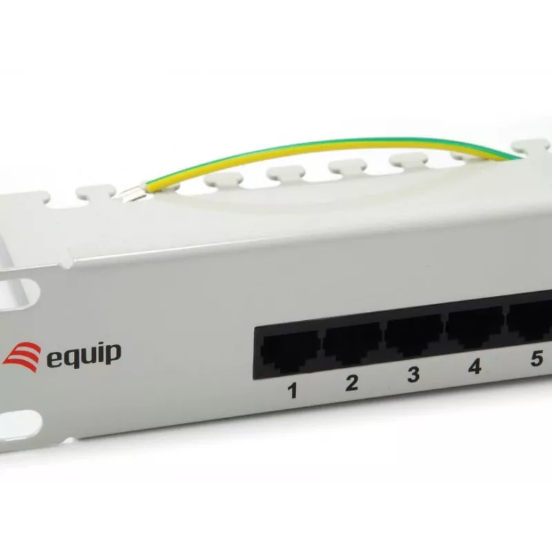 Patch panel Equip 25 θυρών Cat.3 RJ45 ISDN, ανοιχτό γκρι