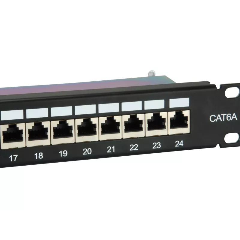 Patch panel Equip 24 θυρών Cat.6A θωρακισμένο