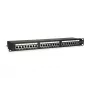 Equip 24-Port Cat.5e θωρακισμένο Patch Panel, μαύρο