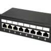 Equip 24-Port Cat.5e θωρακισμένο Patch Panel, μαύρο