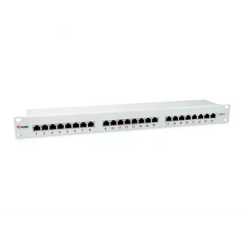 Equip 24-Port Cat.6 θωρακισμένο Patch Panel, ανοιχτό γκρι