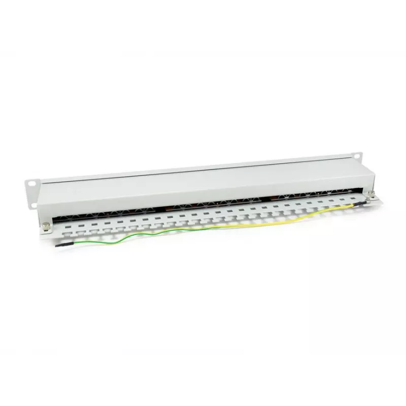Equip 24-Port Cat.6 θωρακισμένο Patch Panel, ανοιχτό γκρι