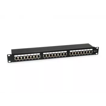 Equip 24-Port Cat.6 θωρακισμένο Patch Panel, ανοιχτό γκρι