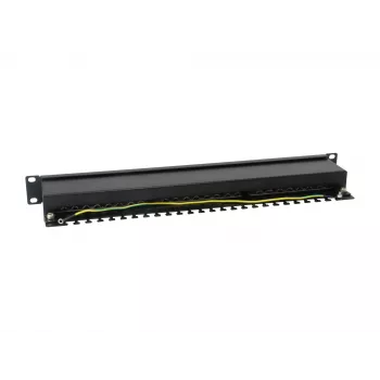 Equip 24-Port Cat.6 θωρακισμένο Patch Panel, ανοιχτό γκρι