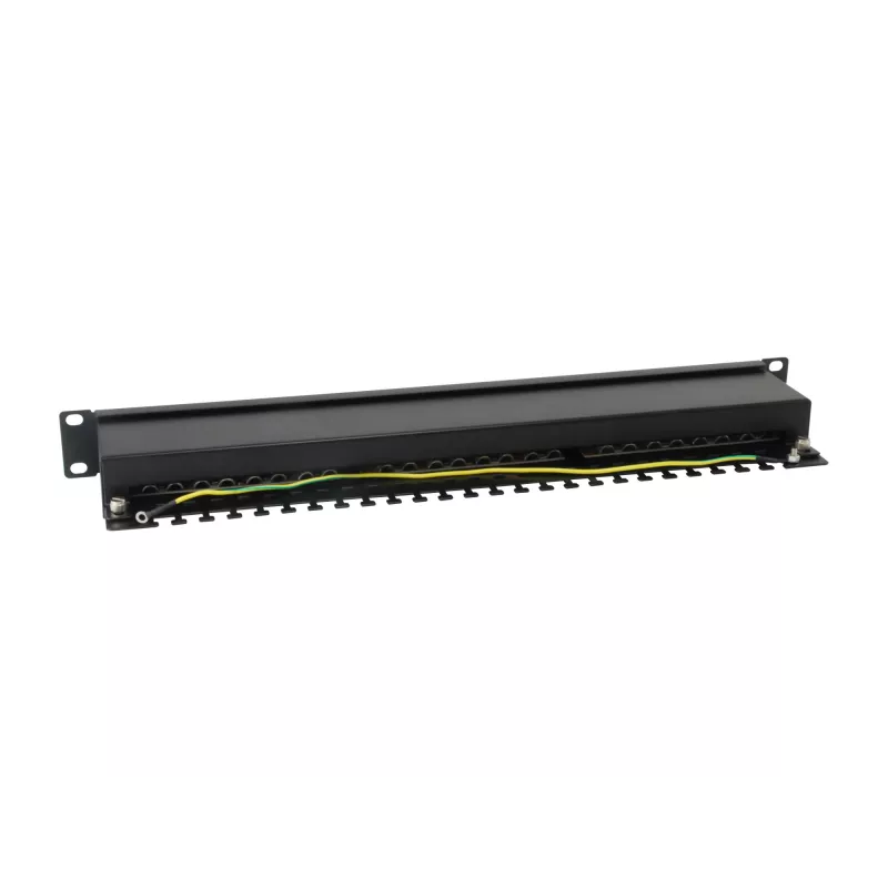 Equip 24-Port Cat.6 θωρακισμένο Patch Panel, ανοιχτό γκρι