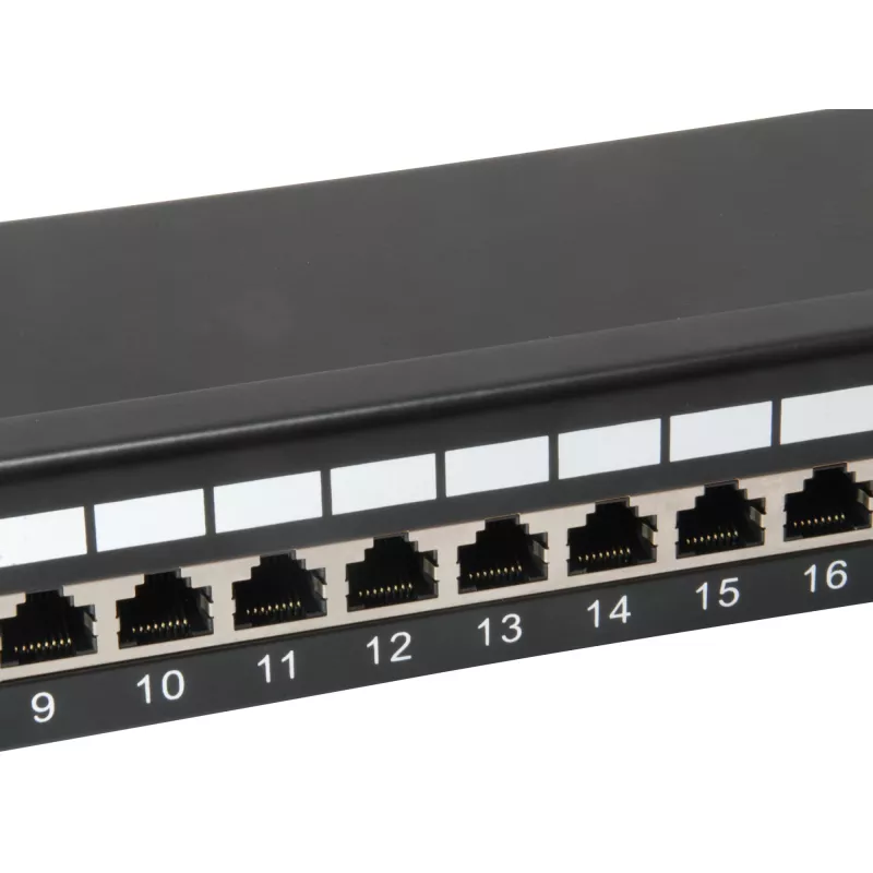 Equip 24-Port Cat.6 θωρακισμένο Patch Panel, ανοιχτό γκρι