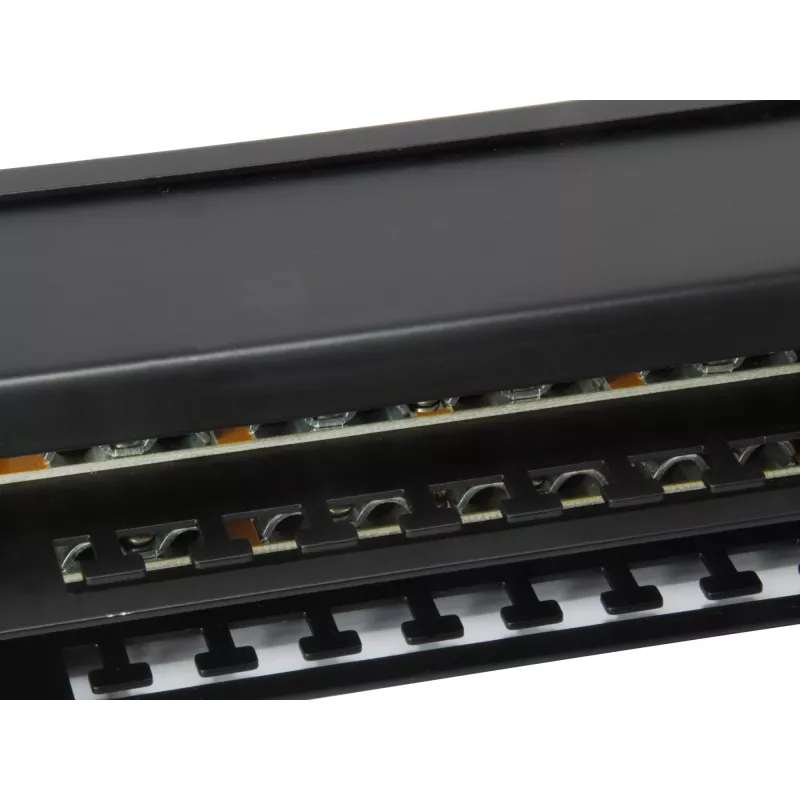 Equip 48-Port Cat.6 θωρακισμένο Patch Panel, μαύρο
