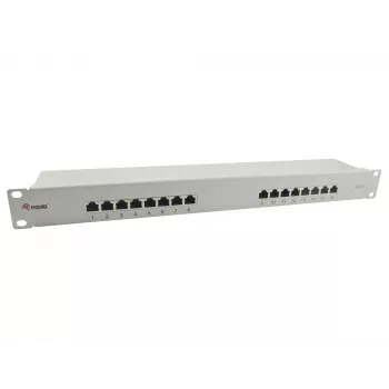 Equip 16-Port Cat.6 θωρακισμένο Patch Panel, ανοιχτό γκρι