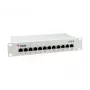 Equip 12-Port Cat.6 θωρακισμένο Patch Panel, ανοιχτό γκρι, Gigabit Ethernet, 1000 Mbit/s, RJ-45, Cat6, Cat6e, 1U, γκρι