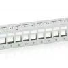Equip 24-Port Keystone Cat.6 θωρακισμένο Patch Panel, ανοιχτό γκρι
