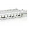 Equip 24-Port Keystone Cat.6 θωρακισμένο Patch Panel, ανοιχτό γκρι
