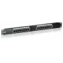 Equip 16-Port Cat.5e μη θωρακισμένο Patch Panel, μαύρο