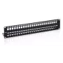 Equip 48-Port Keystone Cat.6 θωρακισμένο Patch Panel, μαύρο