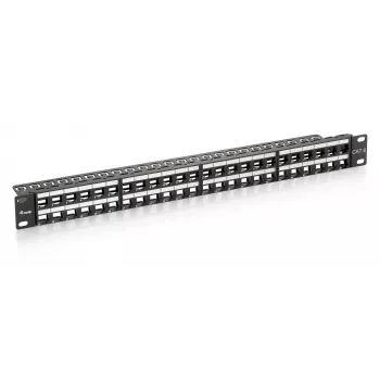 Equip 48-Port Keystone Cat.6 μη θωρακισμένο Patch Panel, μαύρο