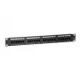 Equip 24-Port Cat.5e μη θωρακισμένο Patch Panel, μαύρο, Cat5e, τοποθέτηση σε rack, 1U, μαύρο, RoHS, CE